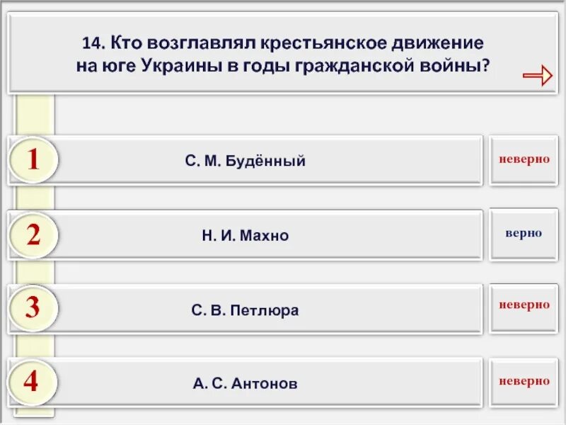 Какие утверждения верны не все крестьяне. Кто возглавляет.