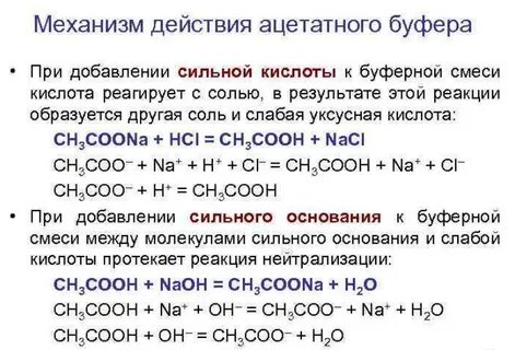 Добавление кислоты