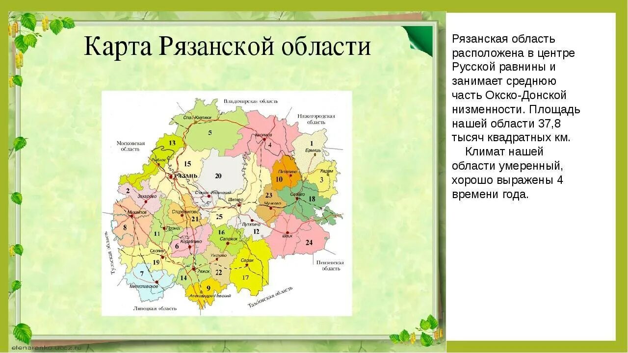 Рязанская область города список. Границы Рязанской области на карте. Районы Рязанской области. Физическая карта Рязанской области. Рязань границы области.