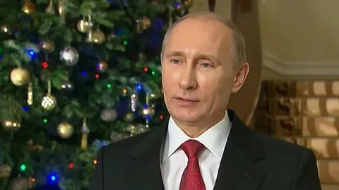 Открытка с новым годом с путиным