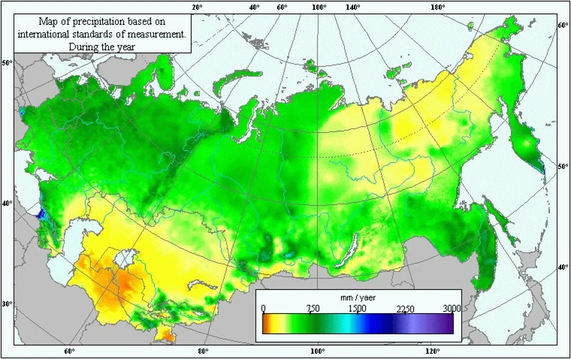 Карта выпадения осадков России. Карта РФ осадки. Карта среднегодового количества осадков России. Карта атмосферных осадков России. 300 мм осадков