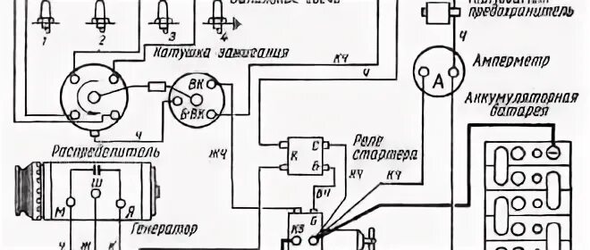 Схема зажигания 402 двигателя