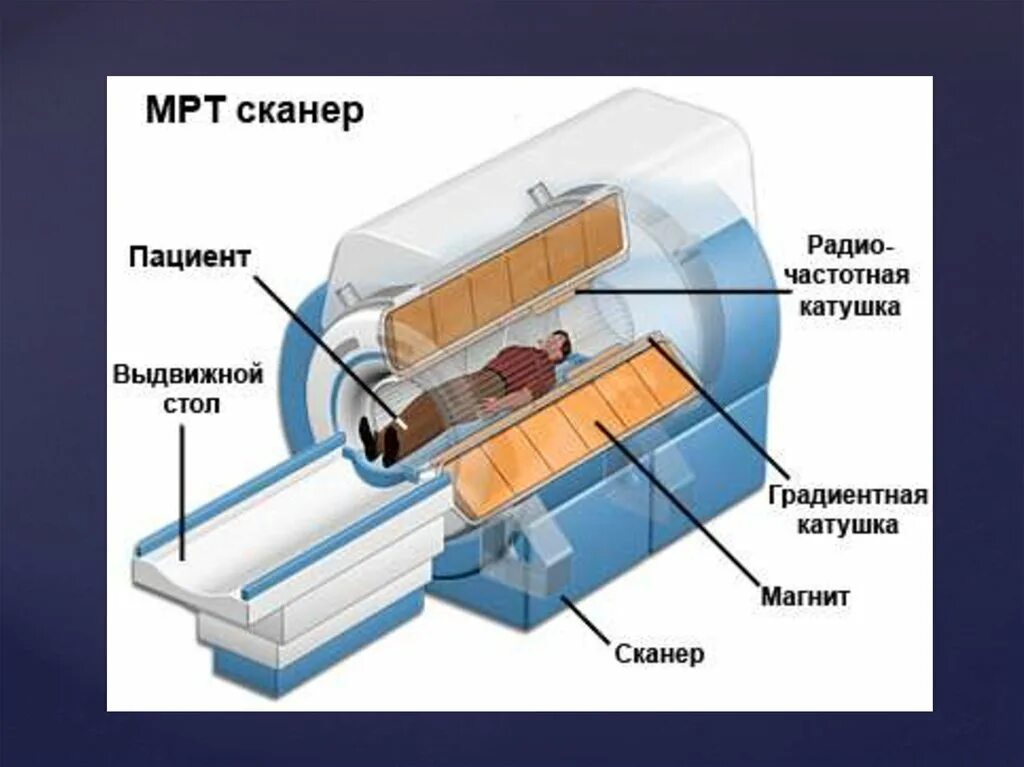 Получение мрт изображений. Схема устройства мрт. устройство мрт томографа. схема основных систем магнитно-резонансного томографа. строение аппарата мрт.