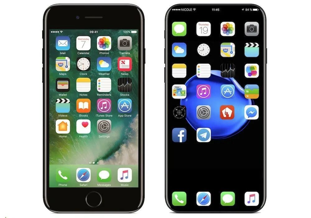 Лучший apple iphone. Iphone 8. Apple iphone 7. Iphone 8 Screen. Айфон 7 безрамочный.