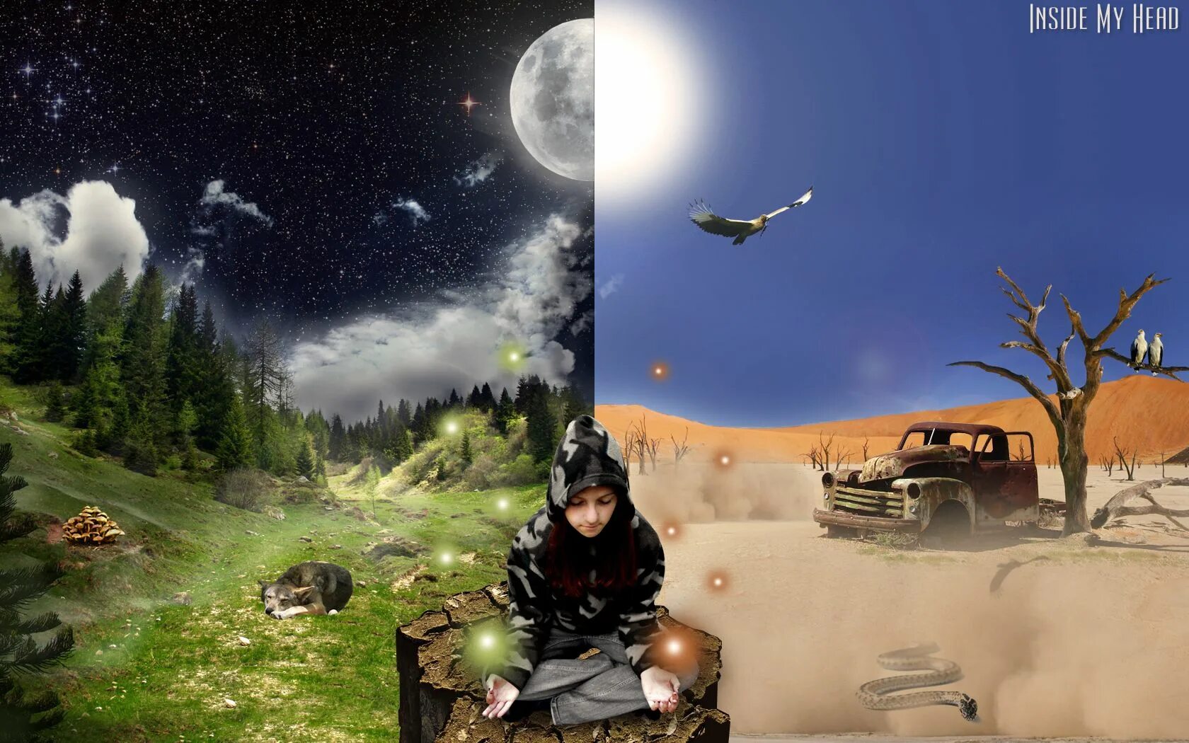 Making of day night. День и ночь картинки. night and day. обои день ночь. night and day обои.