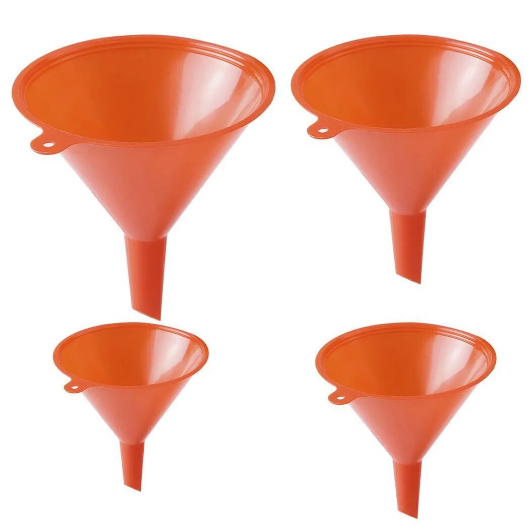 Воронка для сыпучих веществ. Набор воронок funnel set ea992bb-6. воронка для сыпучих. воронка пластиковая оранжевая. емкость с воронкой.