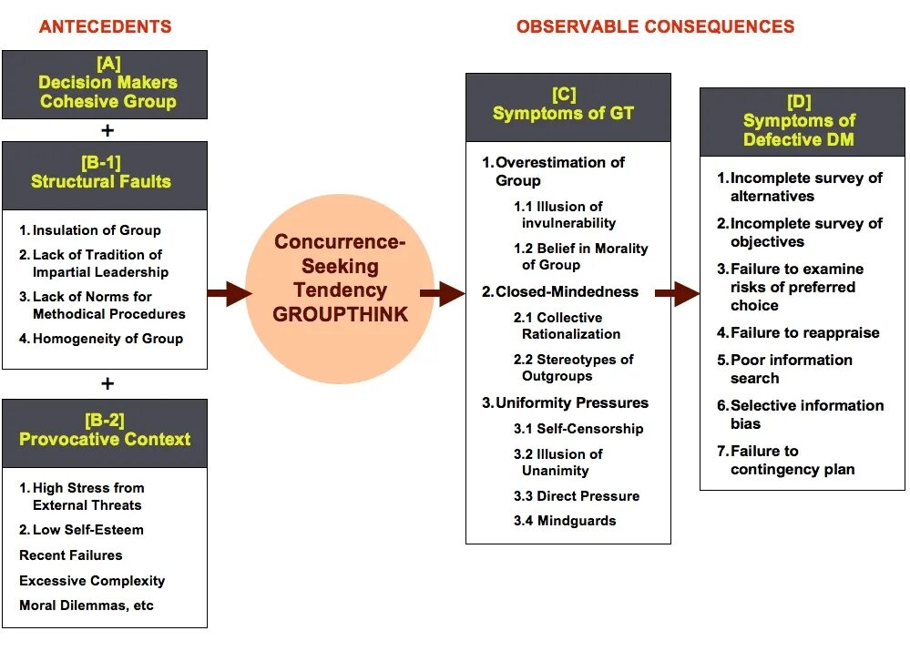 Self select. Case study sociology. groups of symptoms. self-censorship. decision maker.