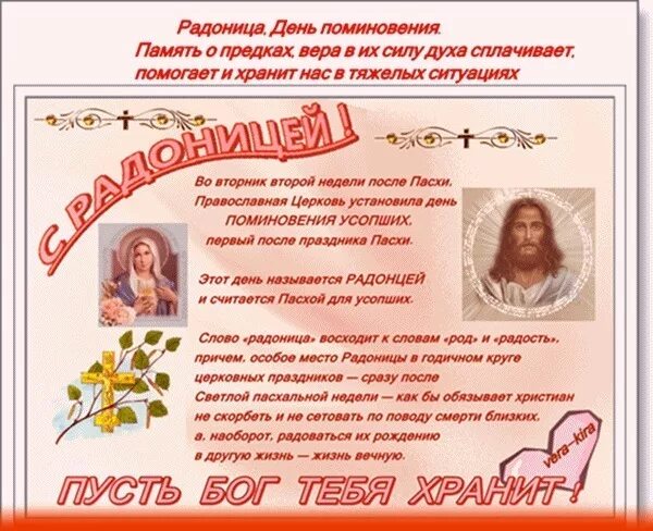 Родительское какой праздник. Радоница Пасха для усопших. Радоница христианский праздник. Радоница день особого поминовения усопших. День поминания усопших после Пасхи.