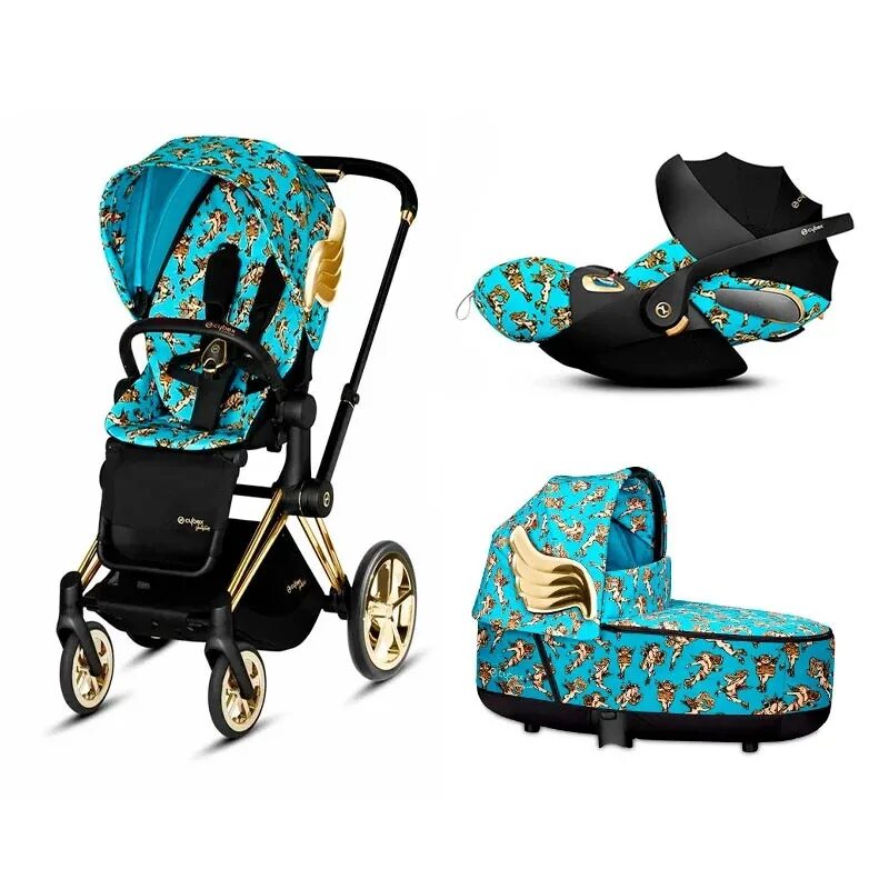 Коляска cybex 3. Коляска cybex jeremy scott 3 в 1. коляска cybex priam jeremy scott 3 в 1. коляска 3 в 1 cybex priam iii jeremy scott cherubs. коляска cybex priam jeremy scott.