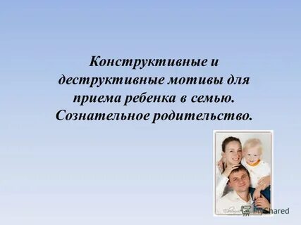 Конструктивная семья