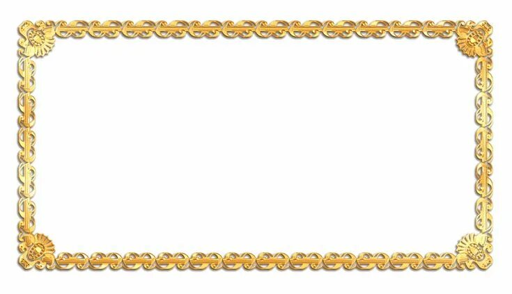 Gold Border Frame Deco Transparent Clip Art Image Gallery Yopriceville - High-Qu
