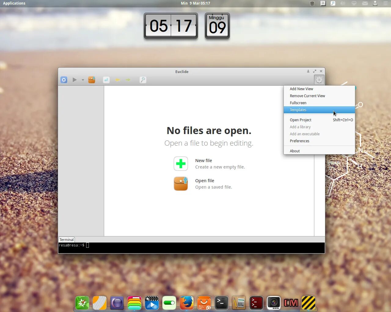 Приложение frame. Application frame. create files empty name.