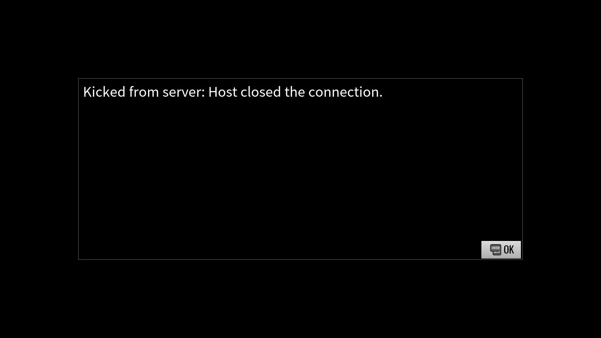 Host closed the connection. Сервер анти симпа. Kick connect.
