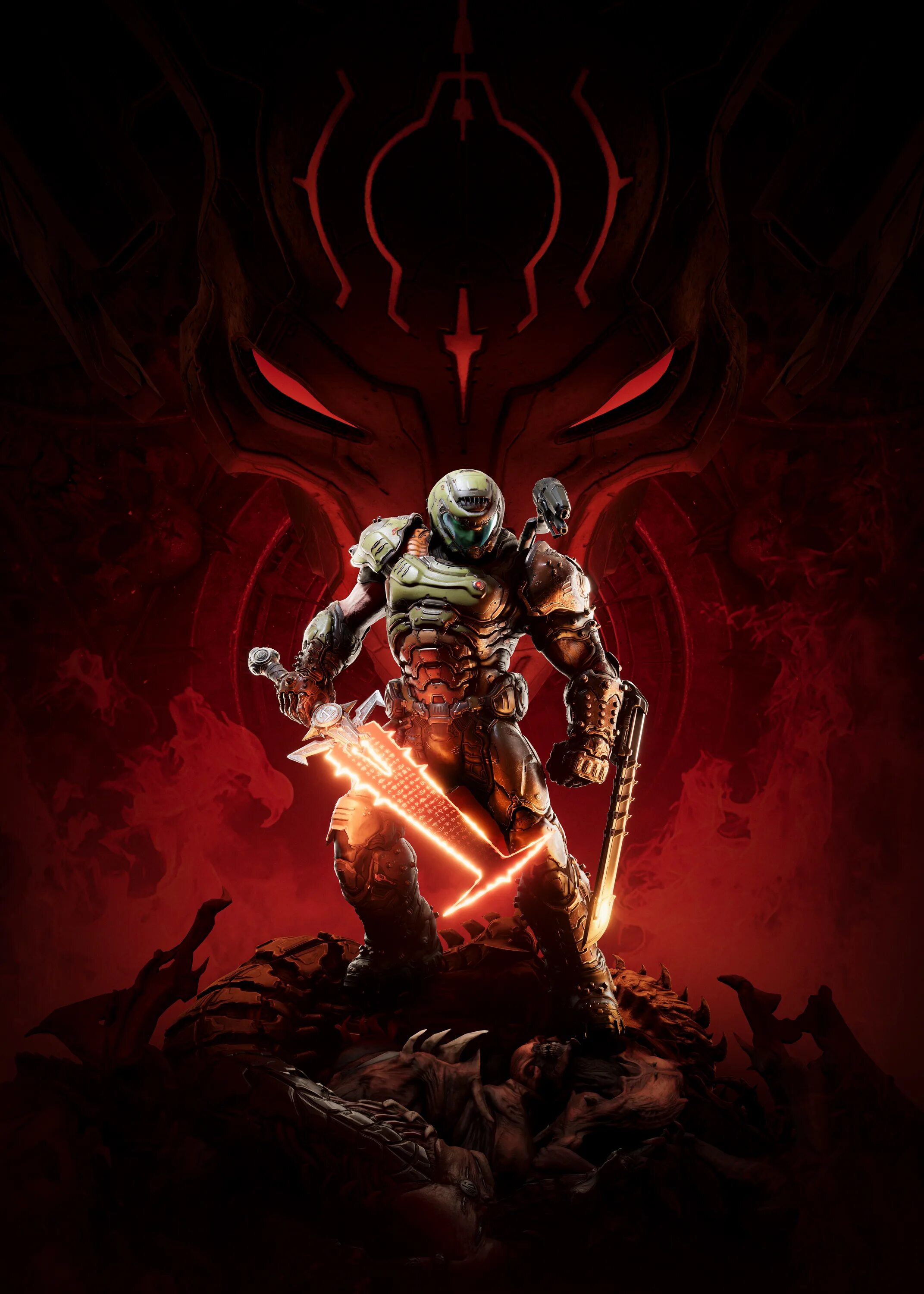 Doom eternal android. Дум этернал палач рока арт. doom 2016 палач рока. doom eternal 2025 обои.