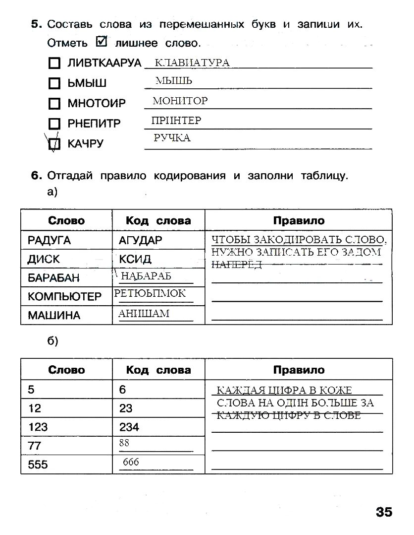 Информатика 2 класс рабочая тетрадь задание. Информатика 2 класс рабочая тетрадь матвеева 1 часть ответы. информатика 2 класс рабочая тетрадь матвеева 1 часть страница 35. тетрадь по информатике 2 класс матвеева 1 часть. информатика 2 класс рабочая тетрадь матвеева 1 часть стр 35.