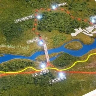 Мост через лену в якутске на карте