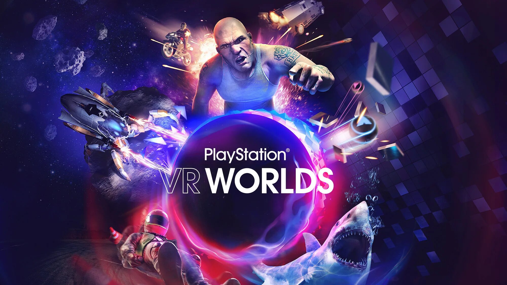 Ps worlds. виар ворлд пс 4. диск пс 4 playstation world vr. ограбление по лондонски ps4. игры ps vr vr world.