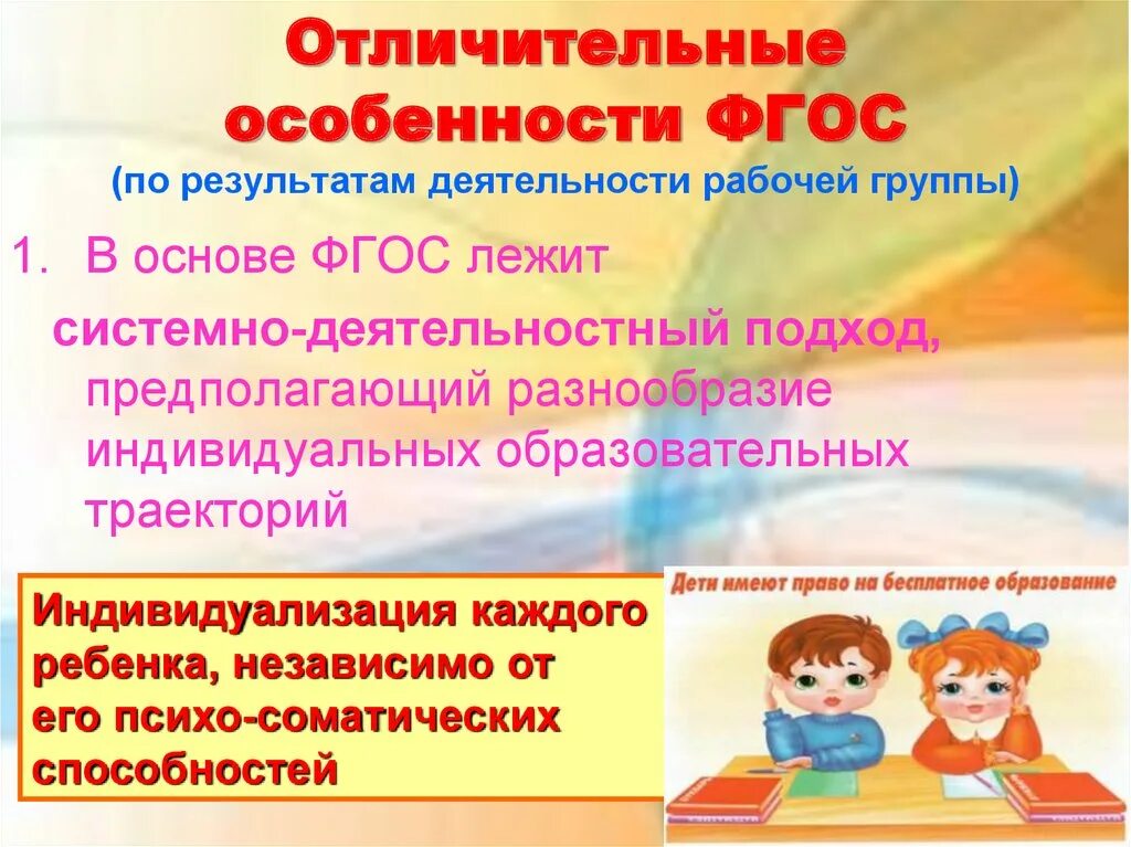 Условия реализации ФГОС. Отличительные особенности ФГОС. Деятельностный подход по ФГОС. Что такое системно-деятельностный подход по ФГОС. Разработка урока по новым фгос