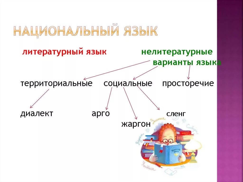 Национальный язык это. Национальный и литературный язык. Национальный язык и литературный язык. Структура русского языка.