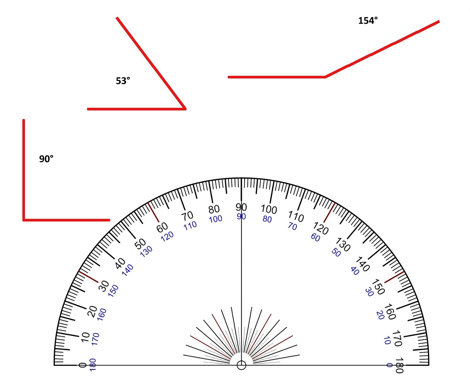 180 это какой угол. Углы транспортир. Шкала транспортира для печати. Угол 45 градусов на транспортире. Трафарет транспортира с градусами.