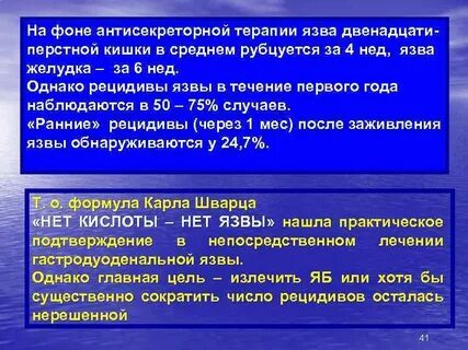 Принципами антисекреторной терапии нпвп индуцированных язв являются