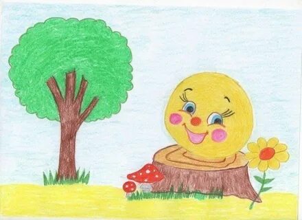 Нарисованный колобок картинки