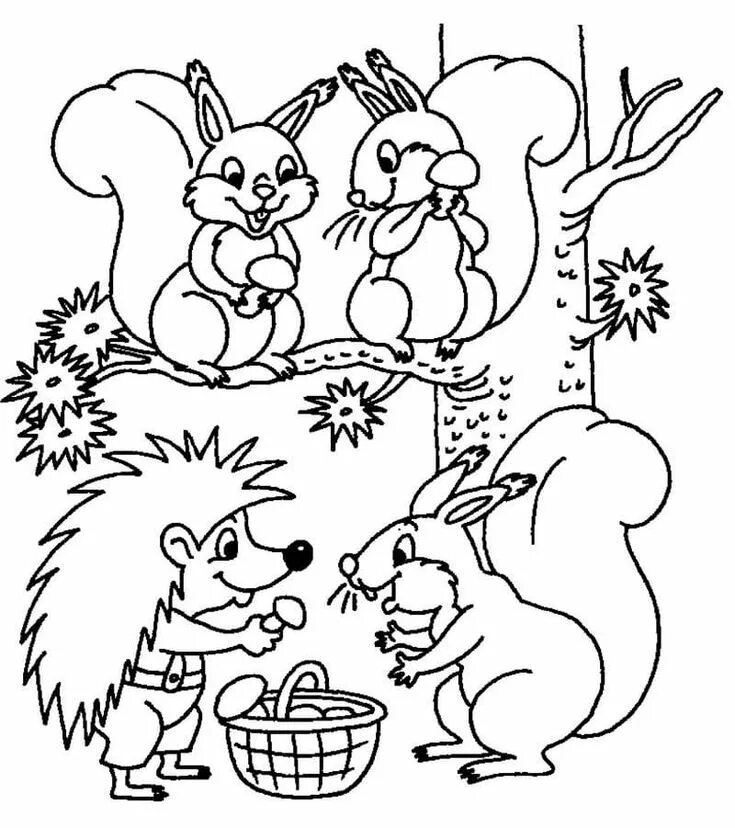Раскраски для детей дикие животные распечатать бесплатно Rabbit Coloring Page & Coloring Book Bunny coloring pages, Family coloring pages