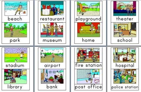 Places to go in english