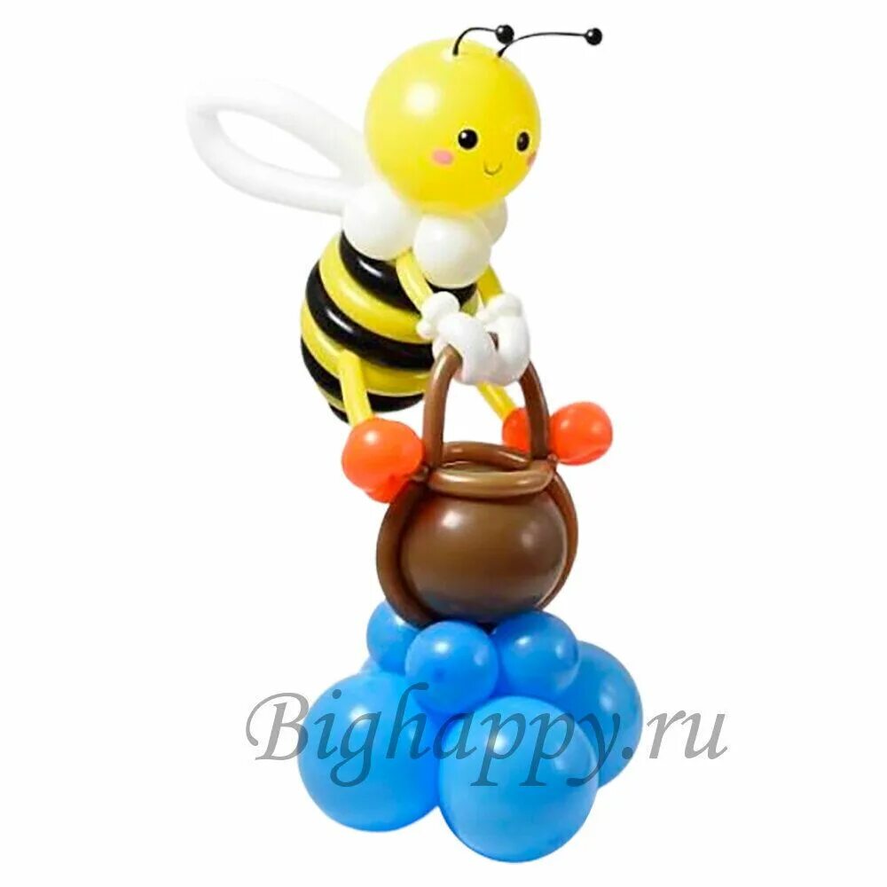 Шары пчелки. Фигурки из латексных шаров. Пчелка из шаров. Воздушный шар "Пчелка".