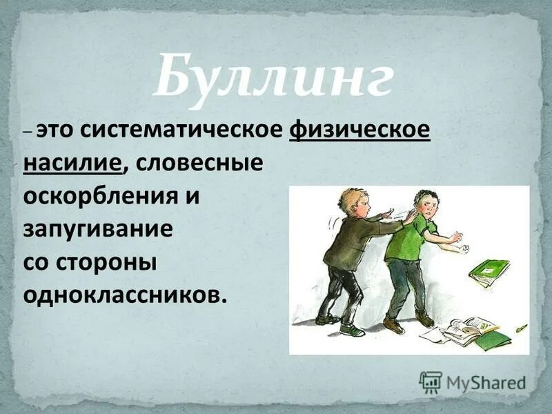 Классные часы на тему буллинг