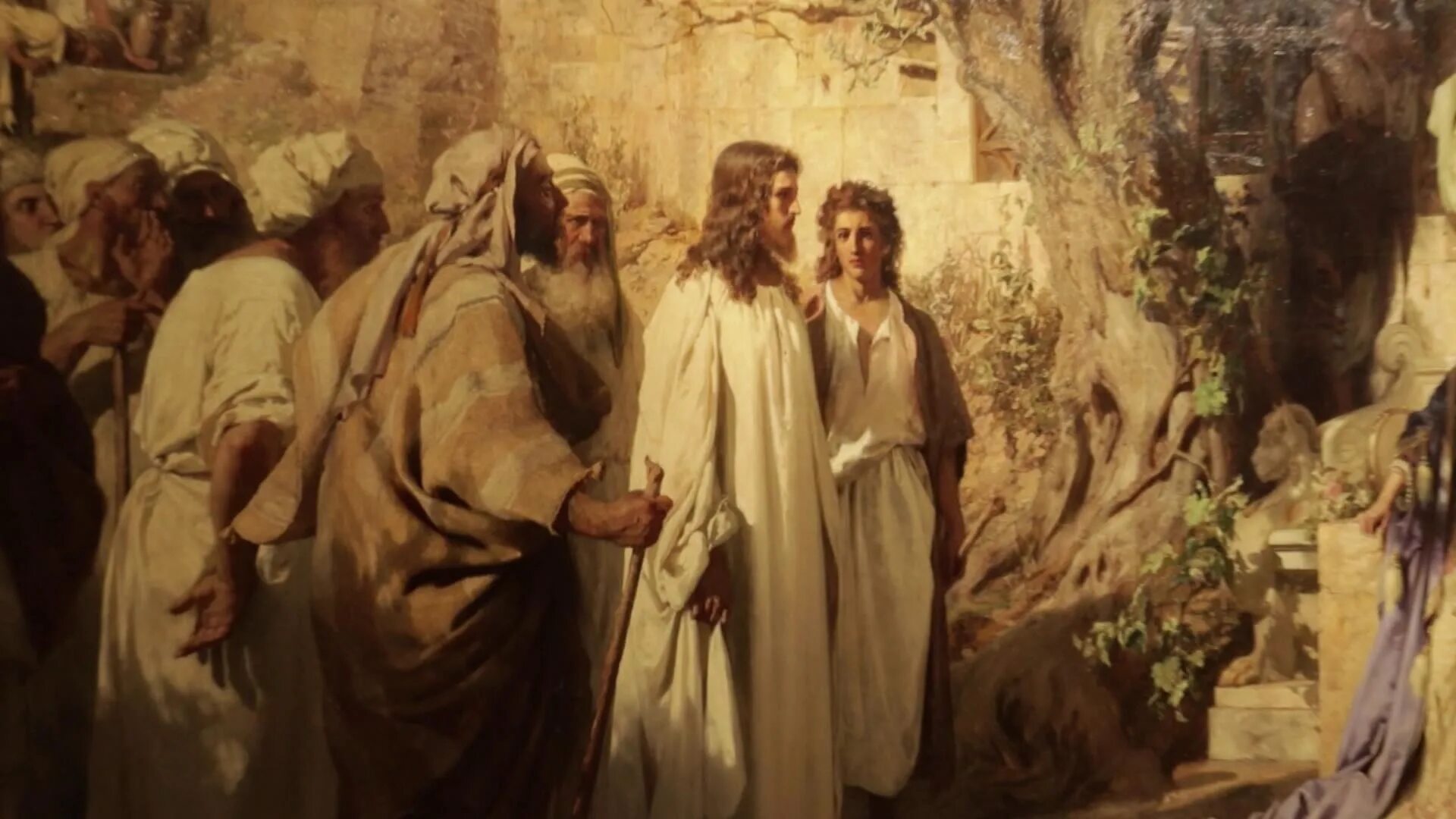 Иисус и грешница. Семирадский Христос и грешница. Христос и грешница картина Семирадского.