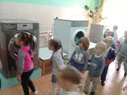 Экскурсия в прачечную в детском саду