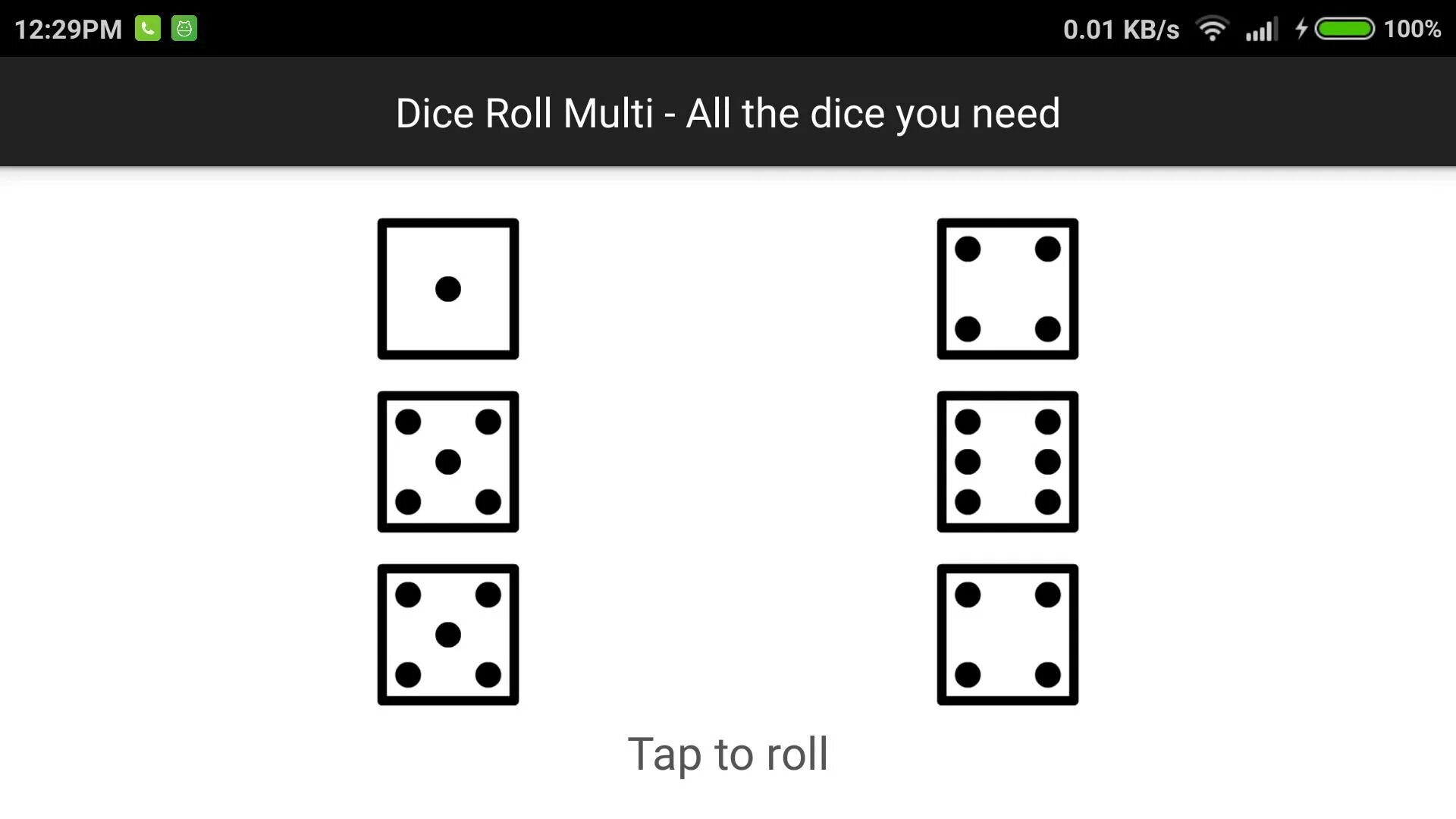 Dice and roll speed up