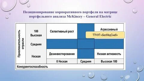 Матрица анализ портфеля