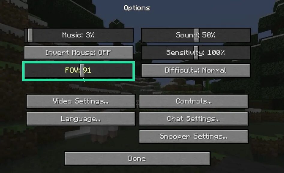Minecraft settings. Настройки gui майнкрафт. Динамика поле зрения майнкрафт. Как настроить FOV В МАЙНКРАФТЕ на ПК.