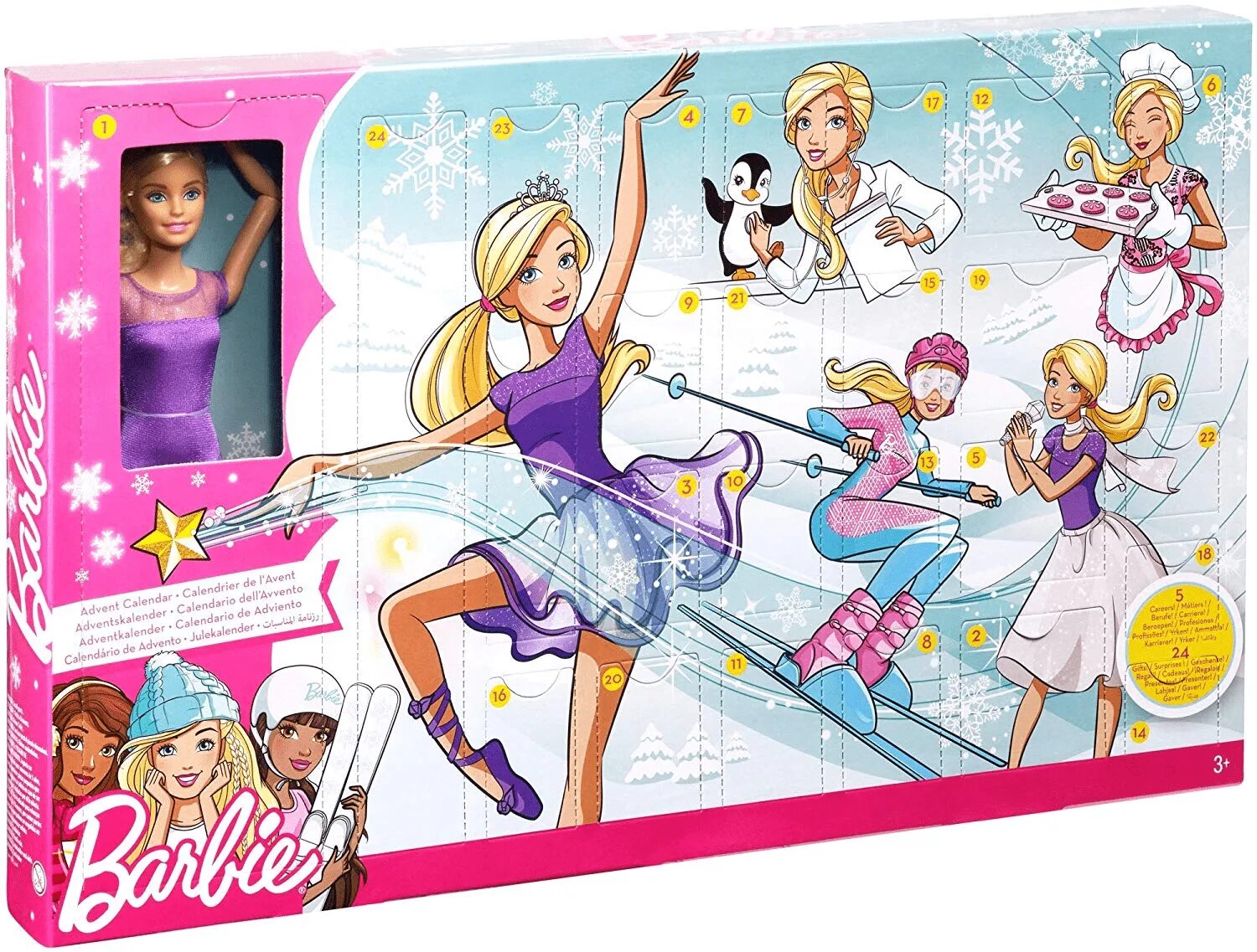 Barbie dreamtopia адвент календарь. Кукла барби адвент календарь. адвент календарь барби 2025. адвент календарь барби профессии. адвент календарь с барби и одеждой.
