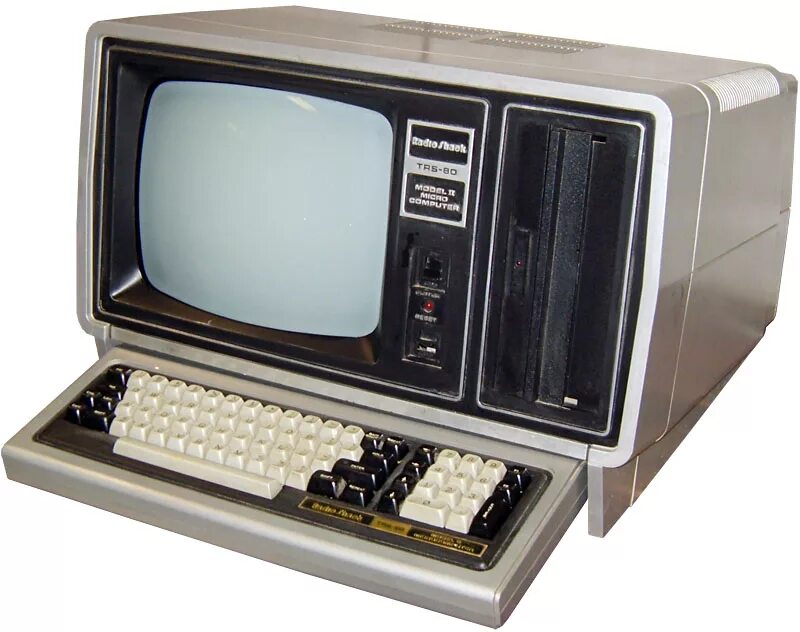 Компьютер начал. TRS-80 model 1. Tandy TRS-80. TRS-80 model 2. TRS 80 PC 2 1982 год.