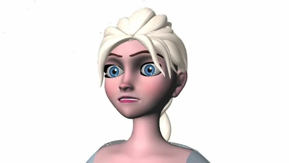 D froze. Elsa 3d.