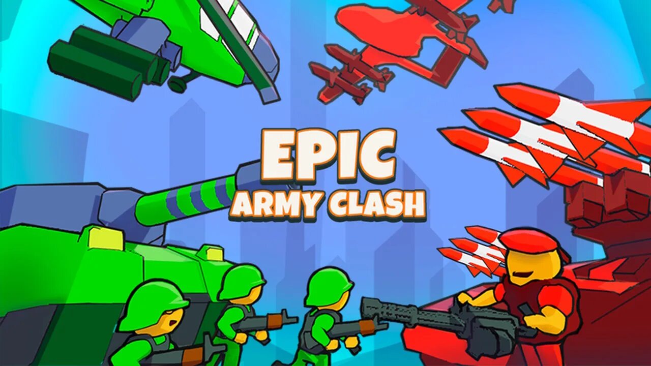 Epic army clash. Epic army clash