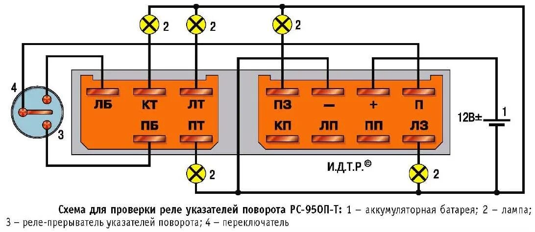 Как работает реле поворотов. Реле указателя поворота рс-950. реле поворота газ,уаз рс-950. рс-950 реле поворотов схема подключения. реле поворотников рс 950 схема подключения.