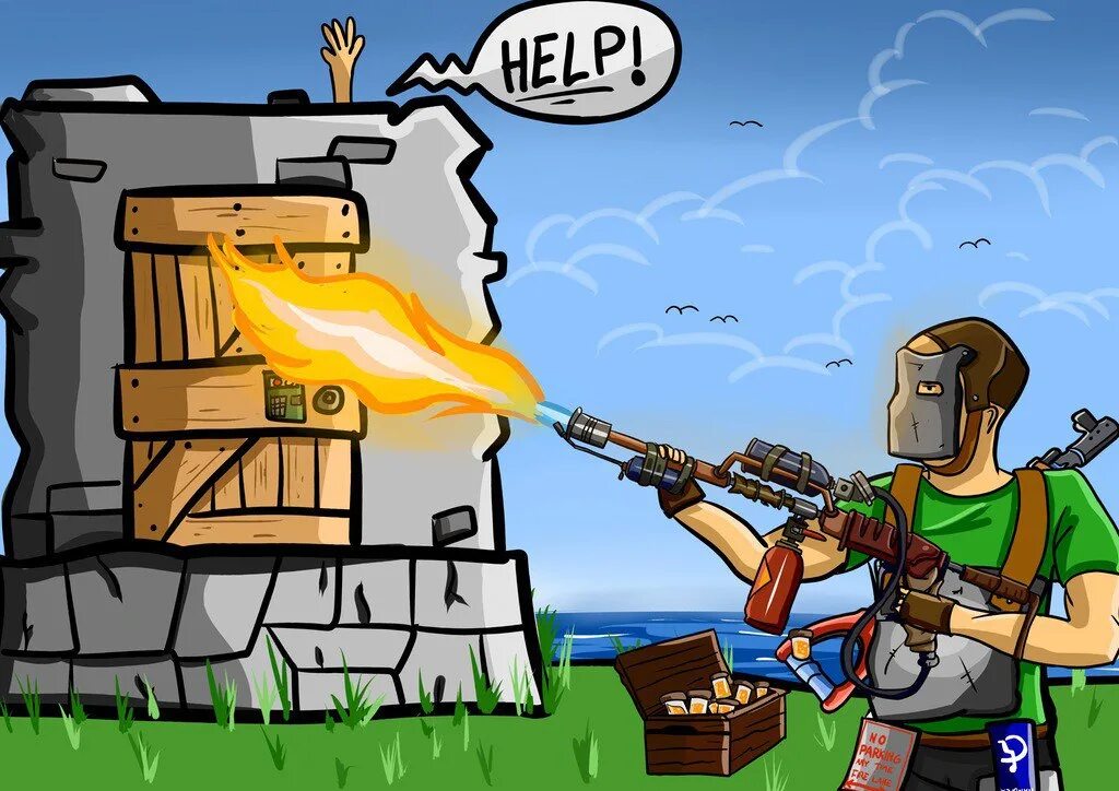 Сервер rust 2. Зарисовки rust. rust баннер. rust рисунки. мультяшный раст.