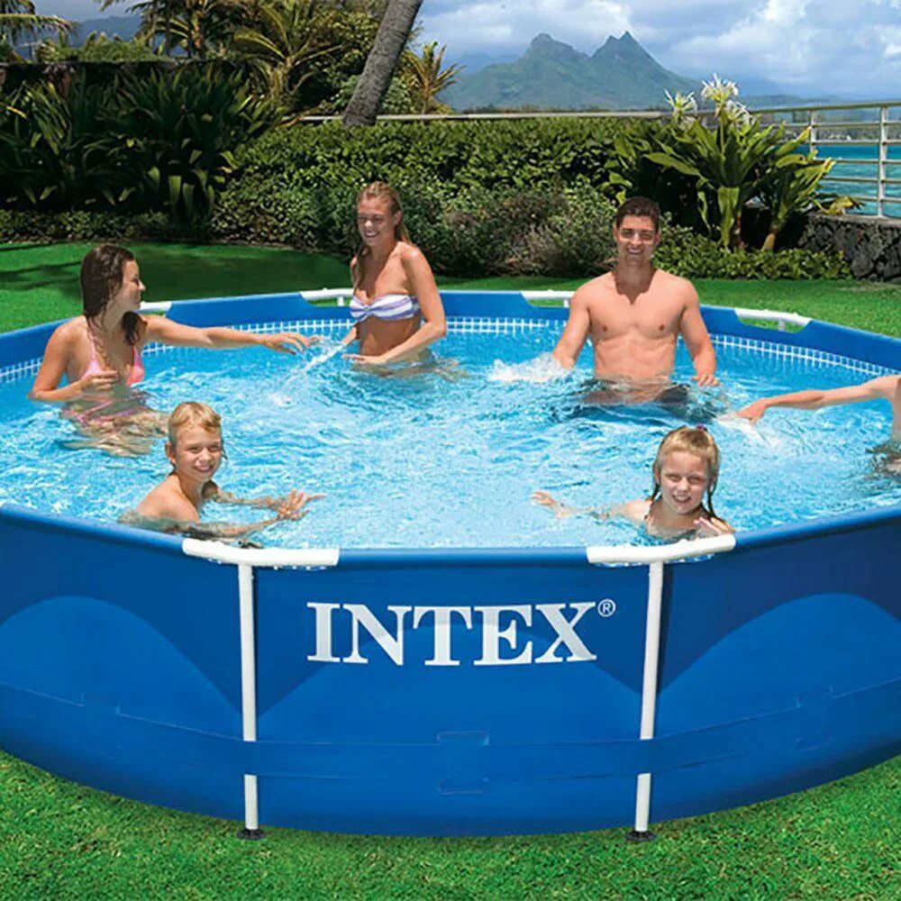 Бассейн intex 28272. Rich family бассейн. Ричфемили надувной бассейн. Рич фэмили бассейны. Каркасный бассейн intex 549х274х132.