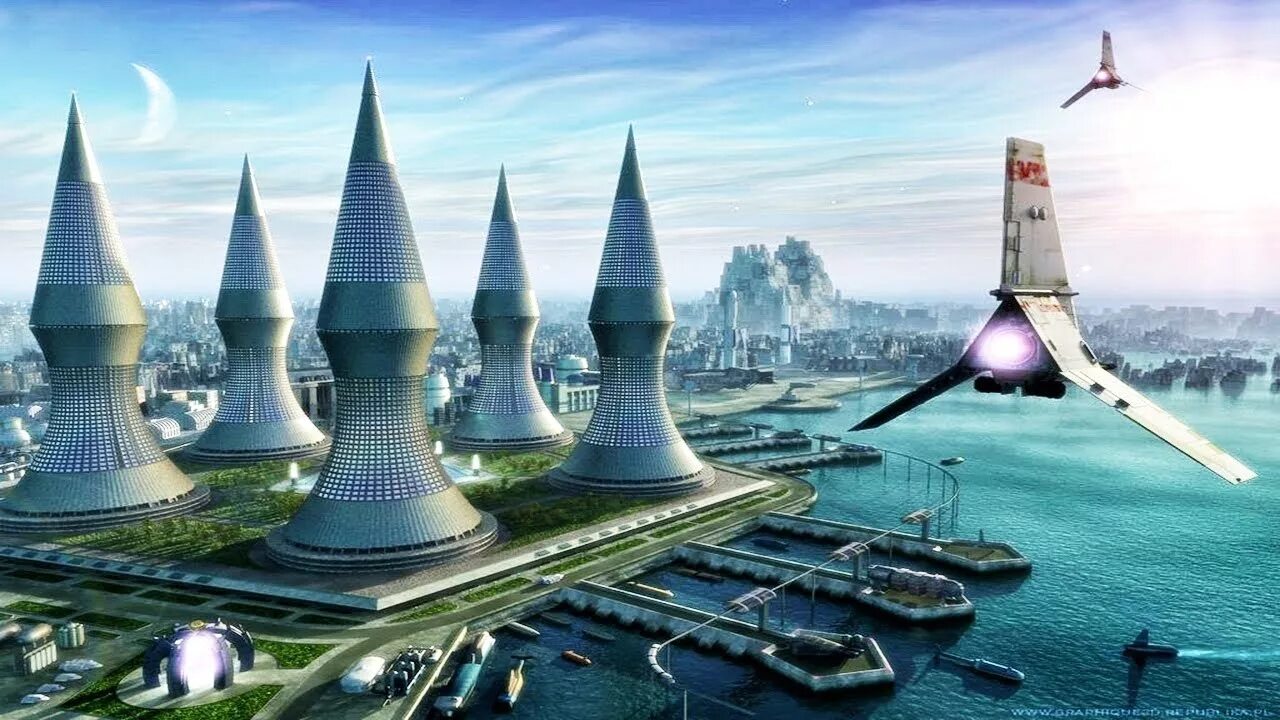 Фантастический город. Космический корабль город. Будущие зз. Корусант дубай. Казахстан будущее.