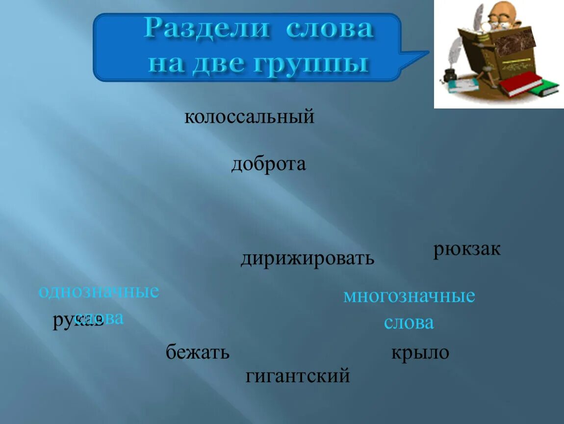 Слова делятся на группы. Однозначные слова. Многозначные слова. Однозначные и многозначные слова. Рукав многозначное слово.