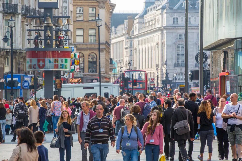 Millions of people in london