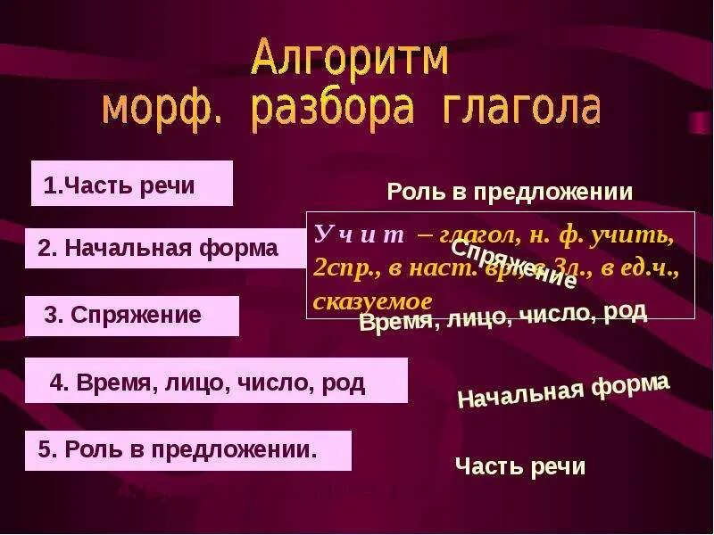Алгоритм выполнения морфологического разбора глагола. Порядок морфологического разбора местоимения 6 класс. Упали начальная форма. Упали начальная форма. Морфологический анализ слова упал.