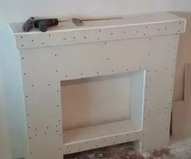 Как сделать камин своими руками из гипсокартона