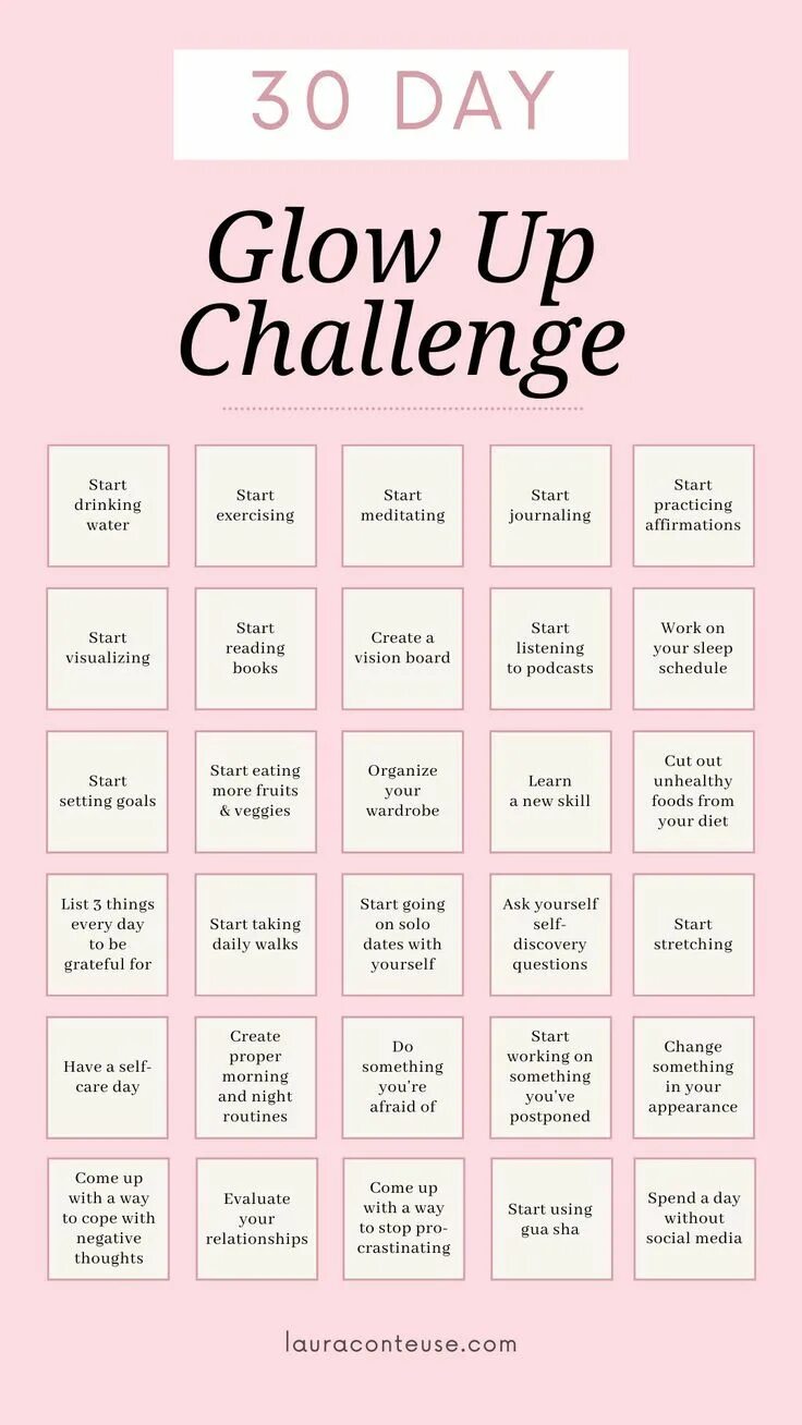 Challenge up. Glow up challenge 30 days. глоу ап челлендж. глоу ап челлендж на русском. glow up перевод.