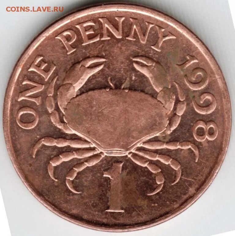 1 июля 1998 г. 1 Пенни 1998 Гернси. Монеты Великобритании 1997 года. Мотор g Penny 1.5.