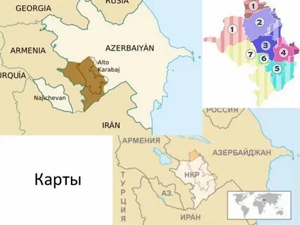 Карта азербайджана с нагорным карабахом